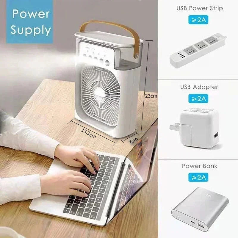 Portable Desktop Air Cooling Humidifier